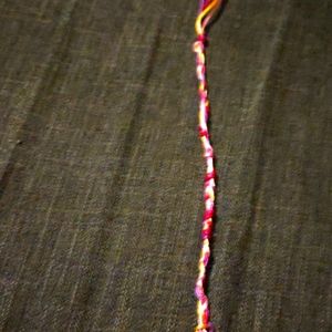 Pink And Yellow Brade Bracelet